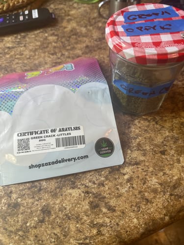 Customer photo review of Green Crack - 28 Grams Littles - Sativa