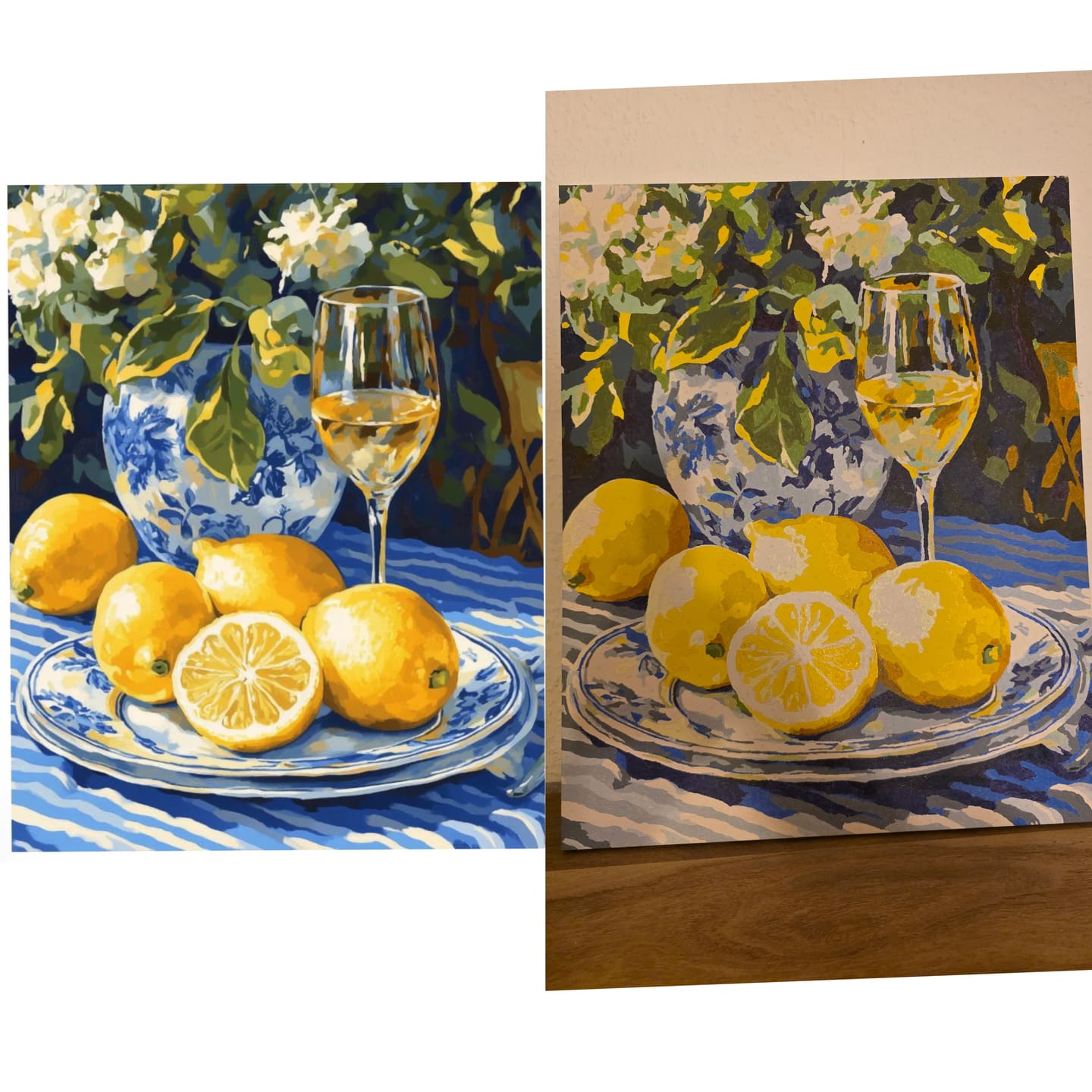 Customer photo review of Malen nach Zahlen - Zitrone und Wein