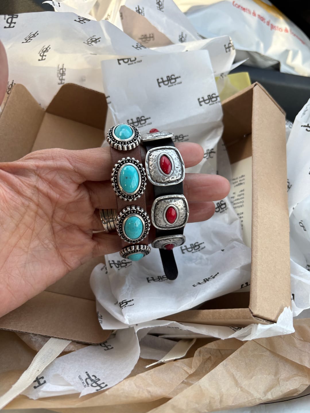 Customer photo review of Bracciale pelle Cherokee Tulsi
