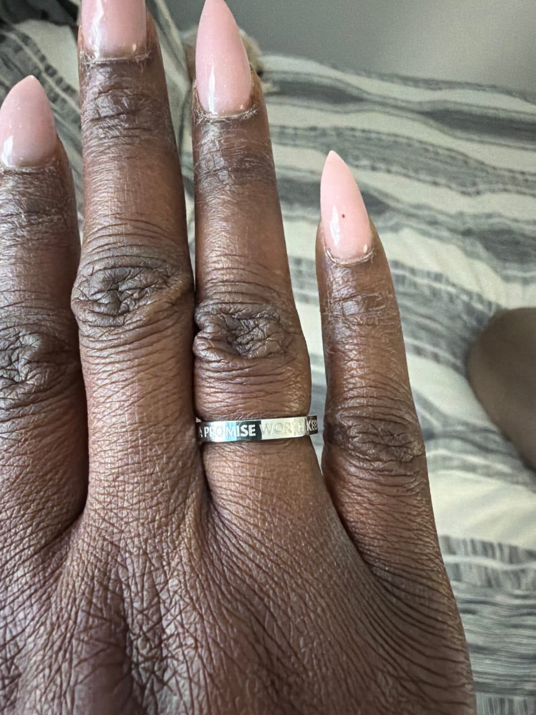 Customer photo review of A PROMISE WORTH KEEPING RING