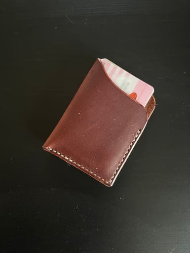 Customer photo review of Korthållare i äkta läder