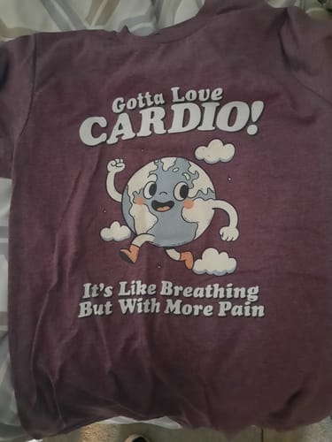 Customer photo review of Gotta Love Cardio T-Shirt
