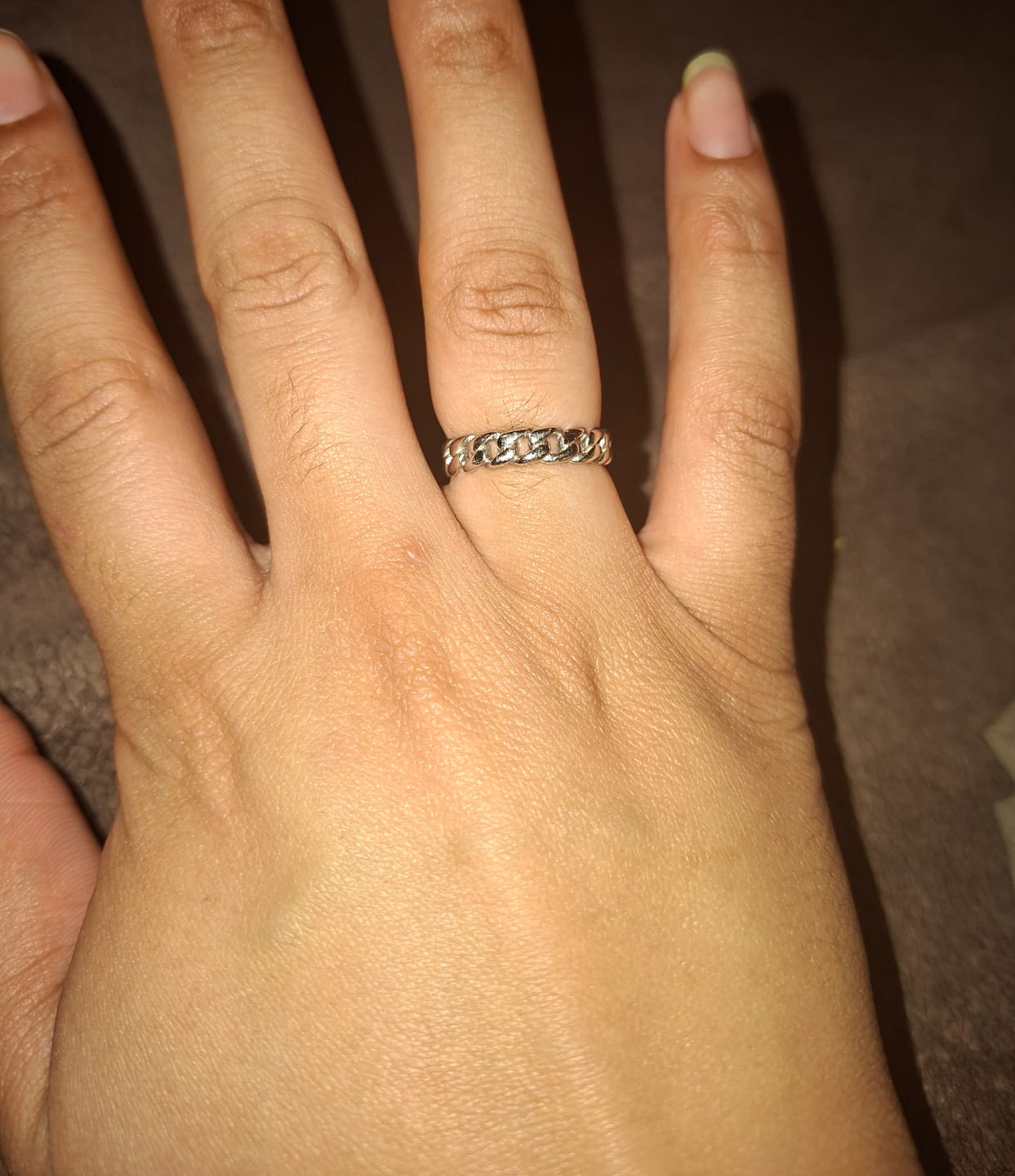 Customer photo review of MINI CUBAN RING
