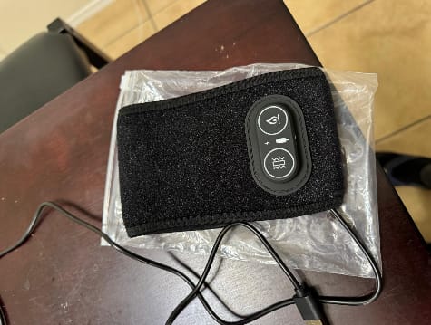 Customer photo review of WarmRelief™ Wrist Heat & Vibration Pad
