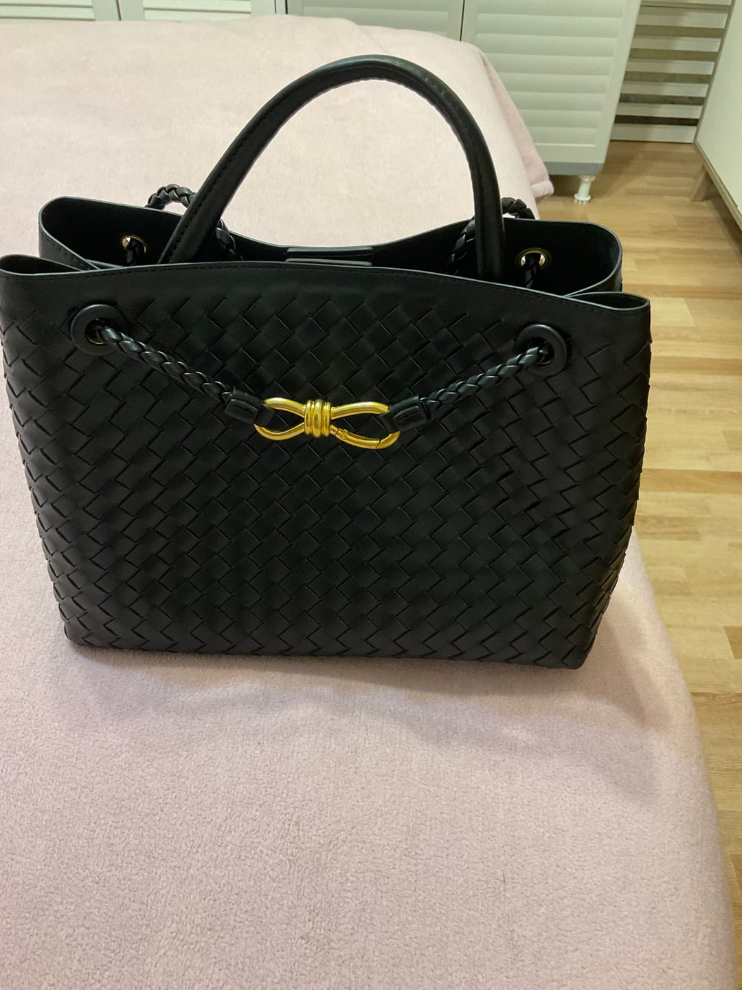 Customer photo review of Lucia Woven Bag
