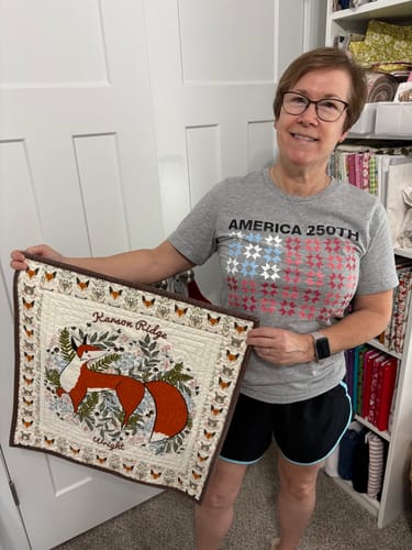 Customer photo review of Quilted Tribute T-Shirt