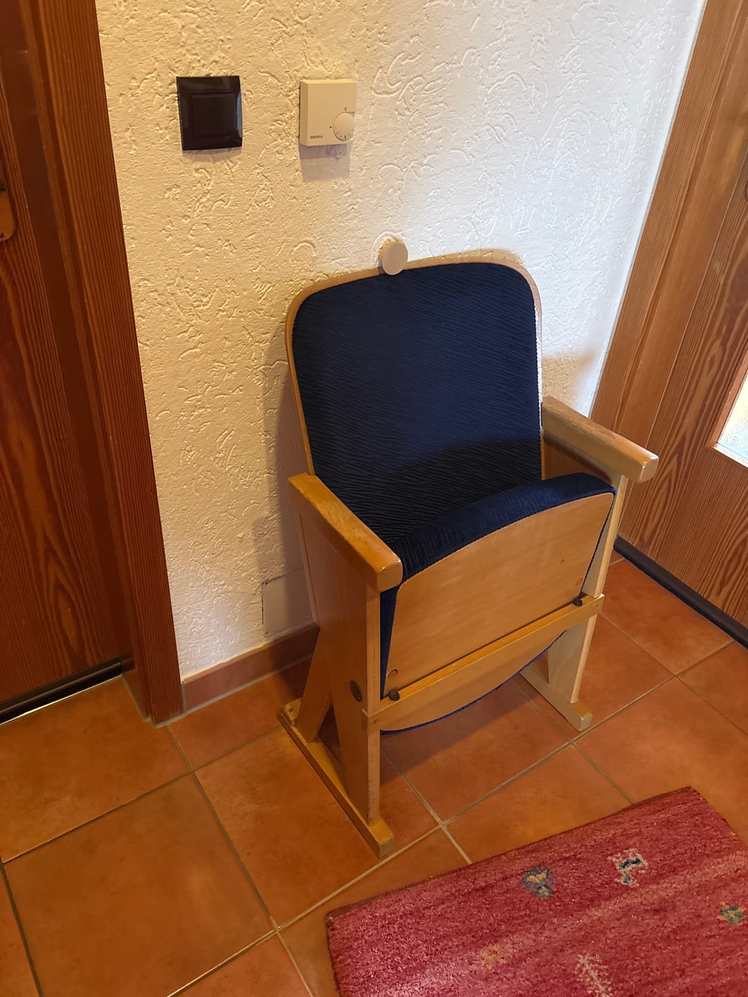 Customer photo review of Round Beech Wood Wall Mounted Coat Hook / Knob