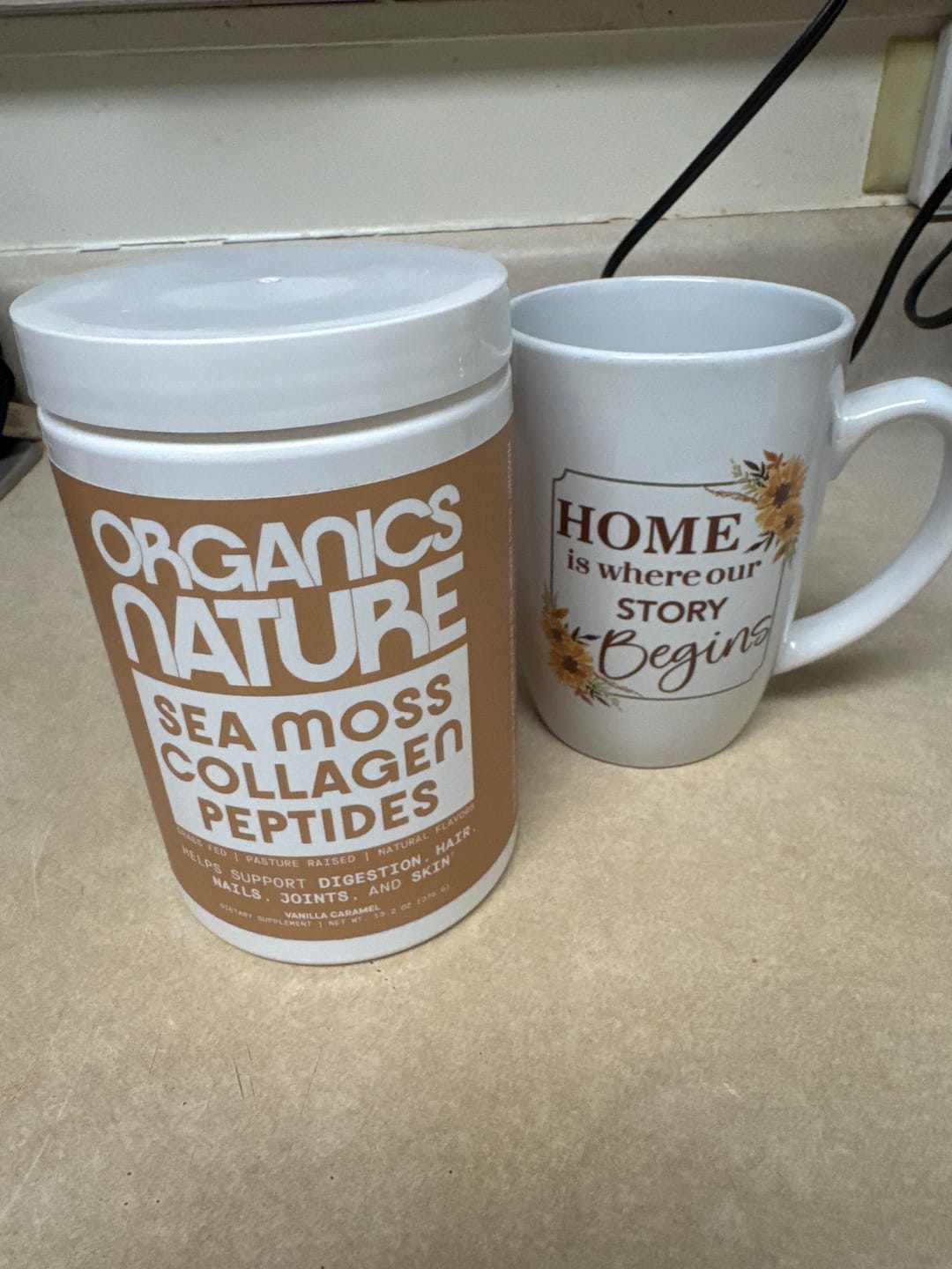 Customer photo review of Vanilla-Caramel Collagen Sea Moss