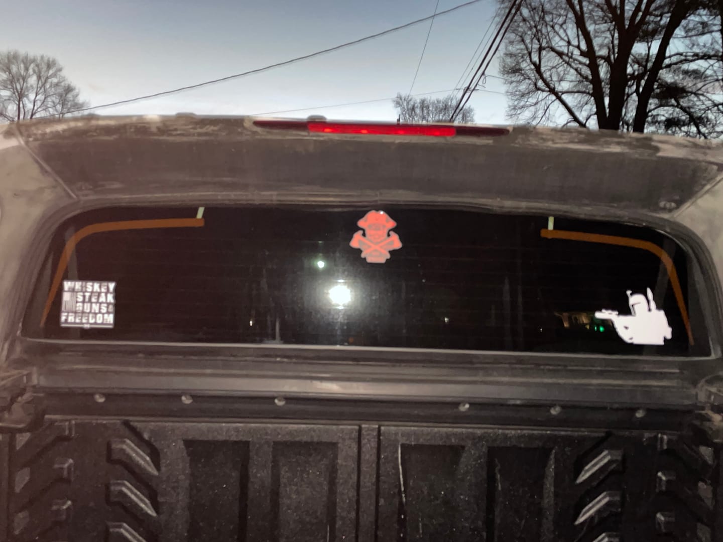 Customer photo review of In God We Trust 1776 Decal