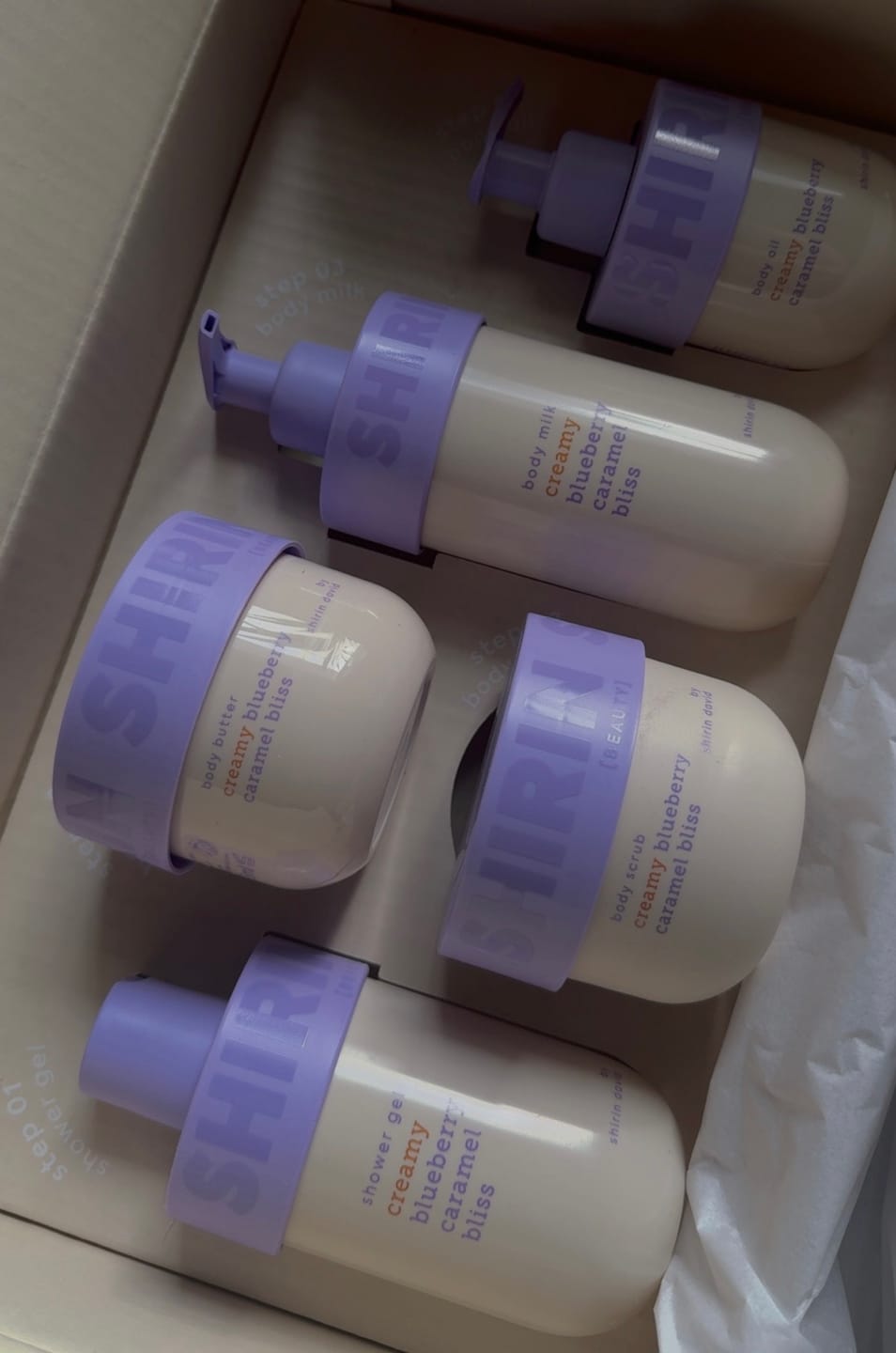 Customer photo review of The Complete Bodycare - 5er Set Creamy Blueberry Caramel Bliss