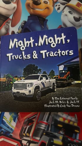 Customer photo review of NIGHT NIGHT TRUCKS & TRACTORS CHILDREN'S BOOK