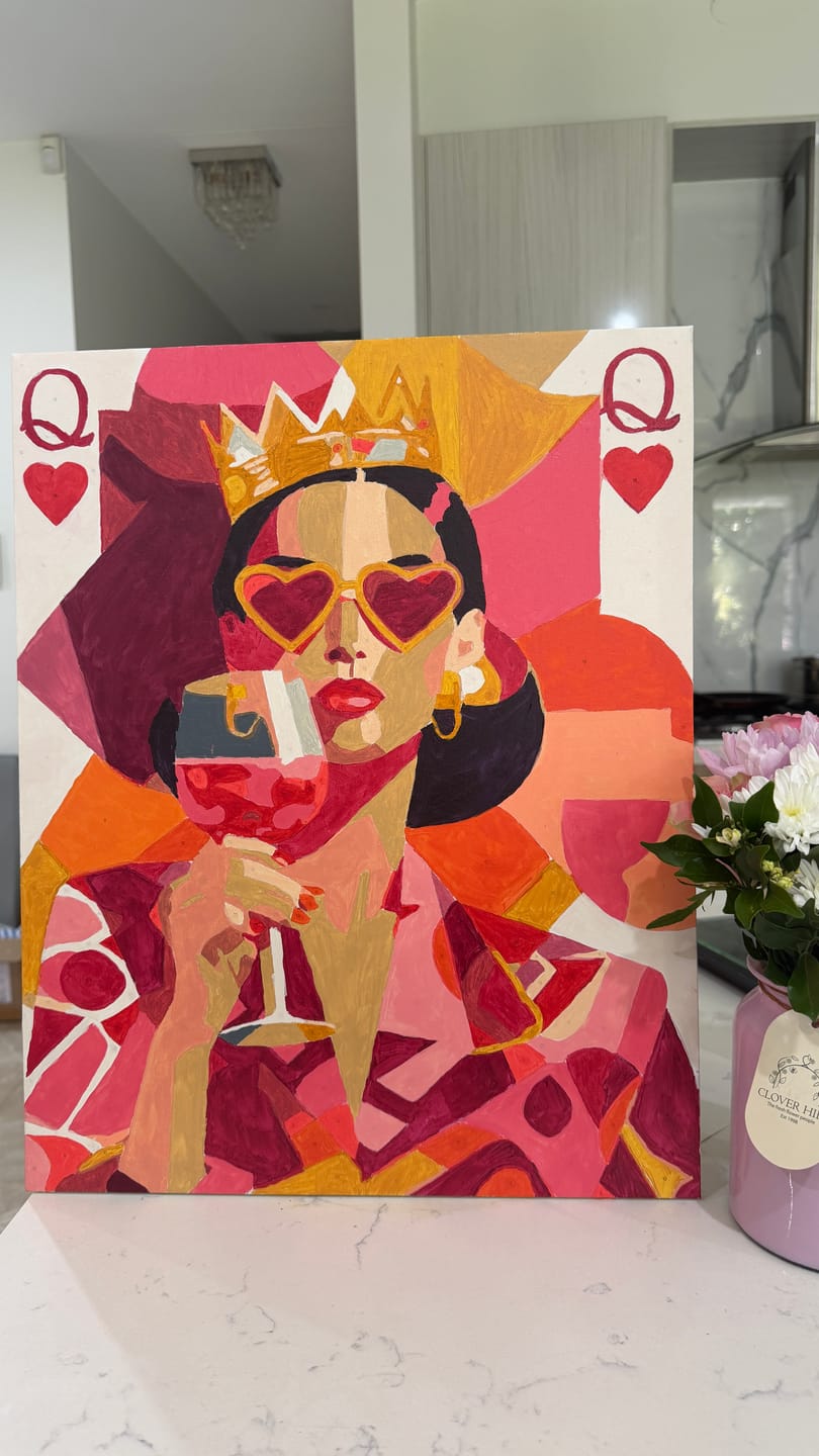 Customer photo review of The queen | Paint by Number