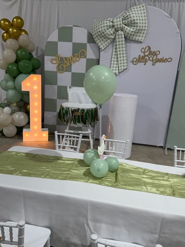 Customer photo review of Custom Arched Wall Covers Custom Chiara Backdrop Covers for Party Decoration Covers ONLY