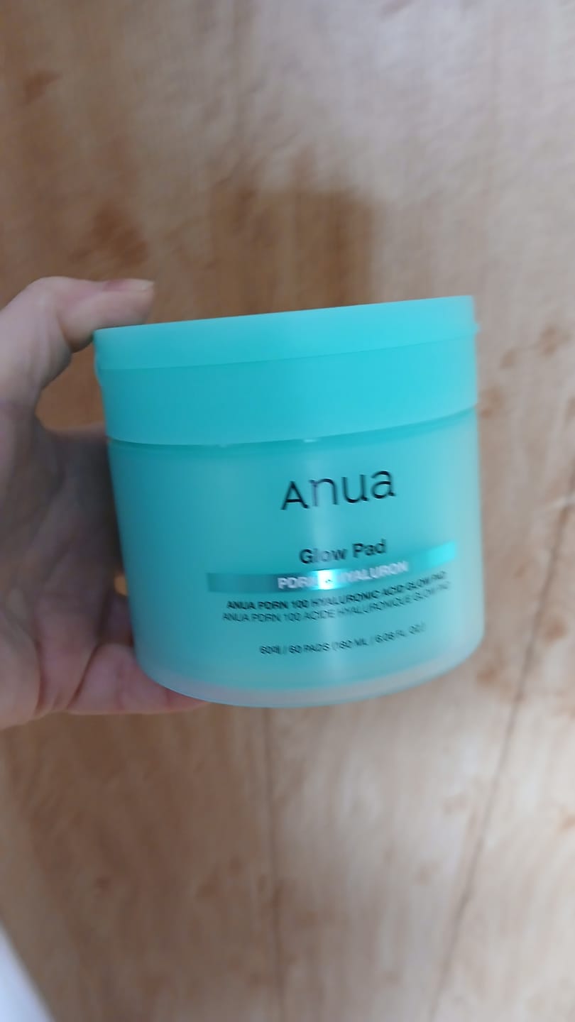 Customer photo review of Divpusēji ar toniku piesūcināti spilventiņi Anua PDRN Hyaluronic Acid Glow Pad