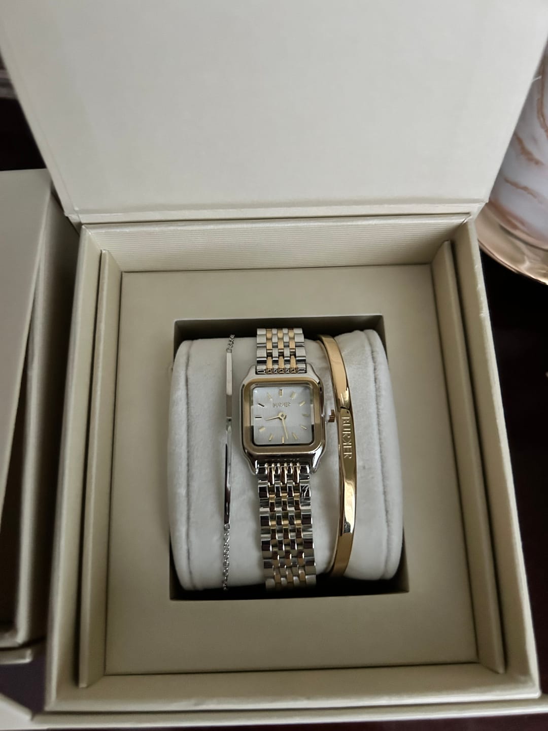 Customer photo review of Macy Petite Gold Silver