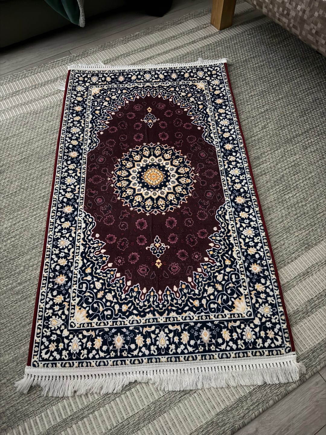 Customer photo review of Moroccan Padded Prayer Mat