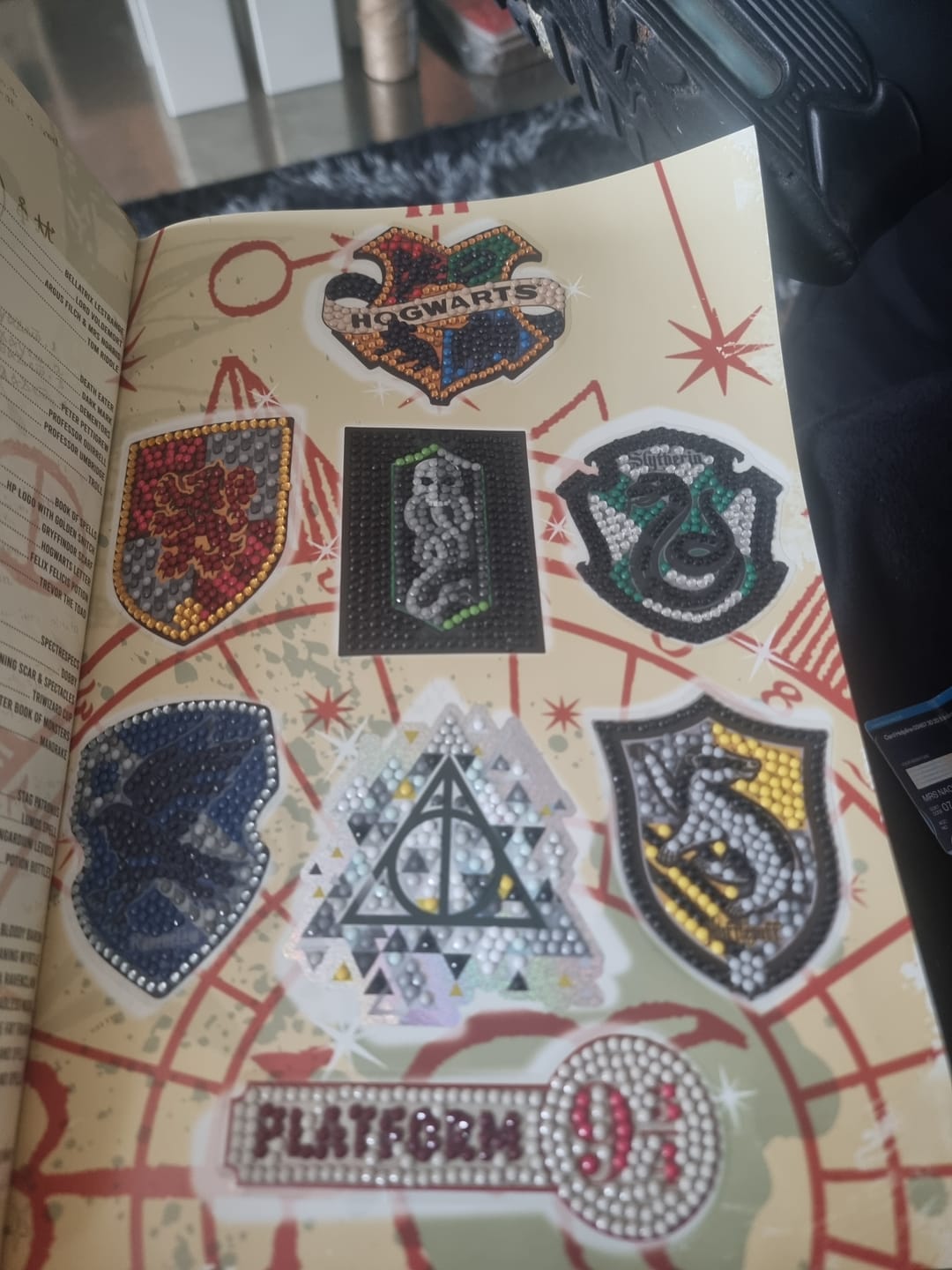 Customer photo review of Harry Potter Crystal Art Sticker Pack