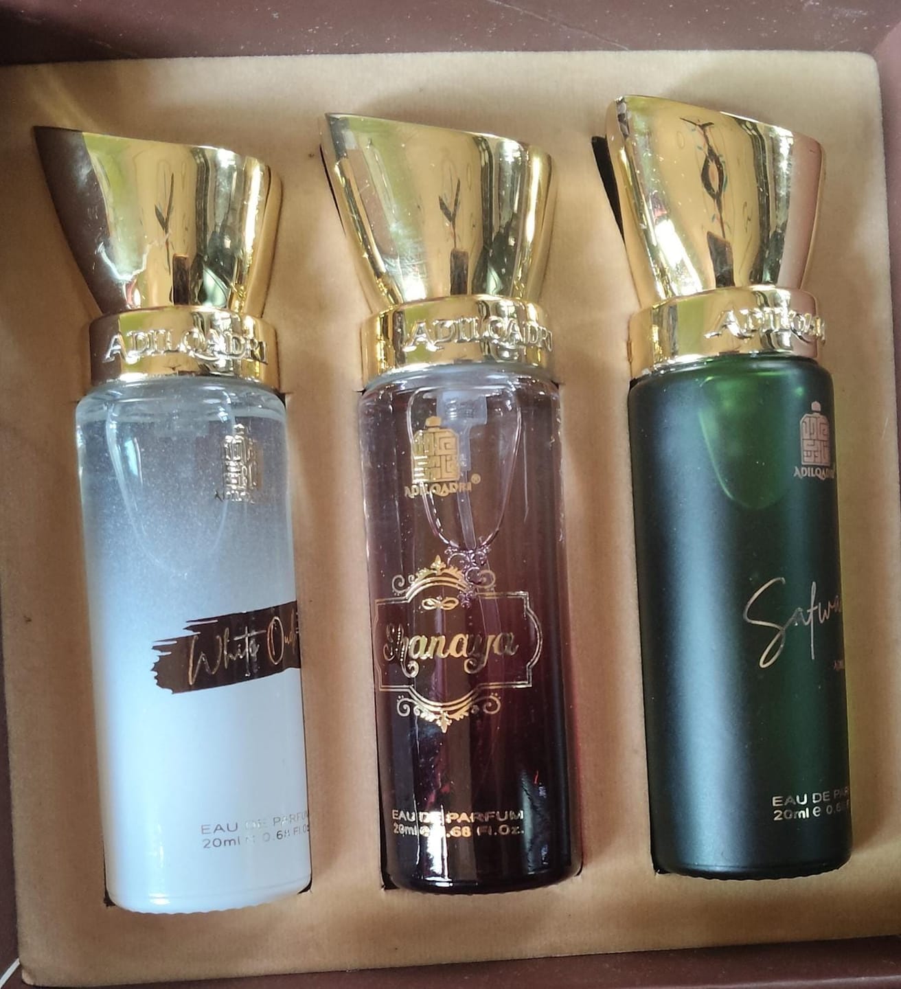 Customer photo review of Captivating Trio 3 Pcs Set Of Premium Perfume Spray