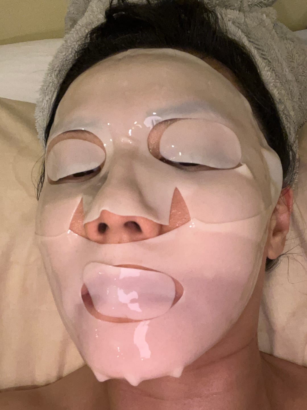 Customer photo review of Hydra Collagen Mask (Brighten + Smooth)
