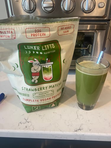 Customer photo review of Strawberry Matcha - Vegan