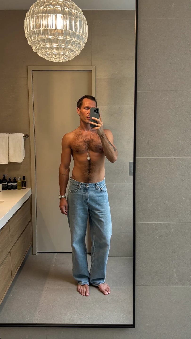 Customer photo review of Self Tanner for Men | Streak-Free, Natural Finish