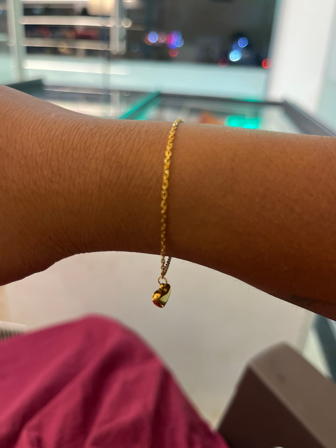 Customer photo review of Cute Heart Bracelet