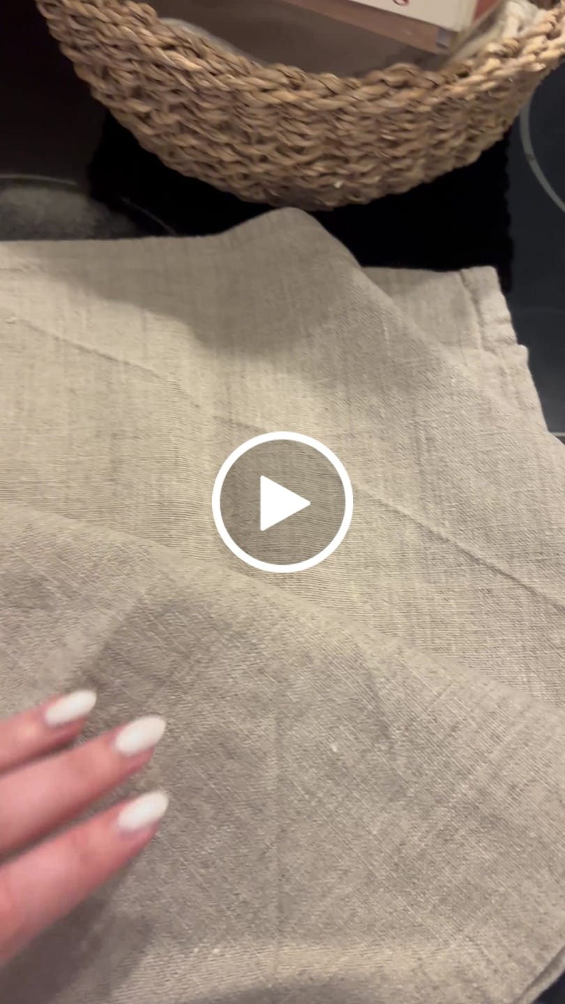 Customer video review of Torchon vaisselle 100% lin