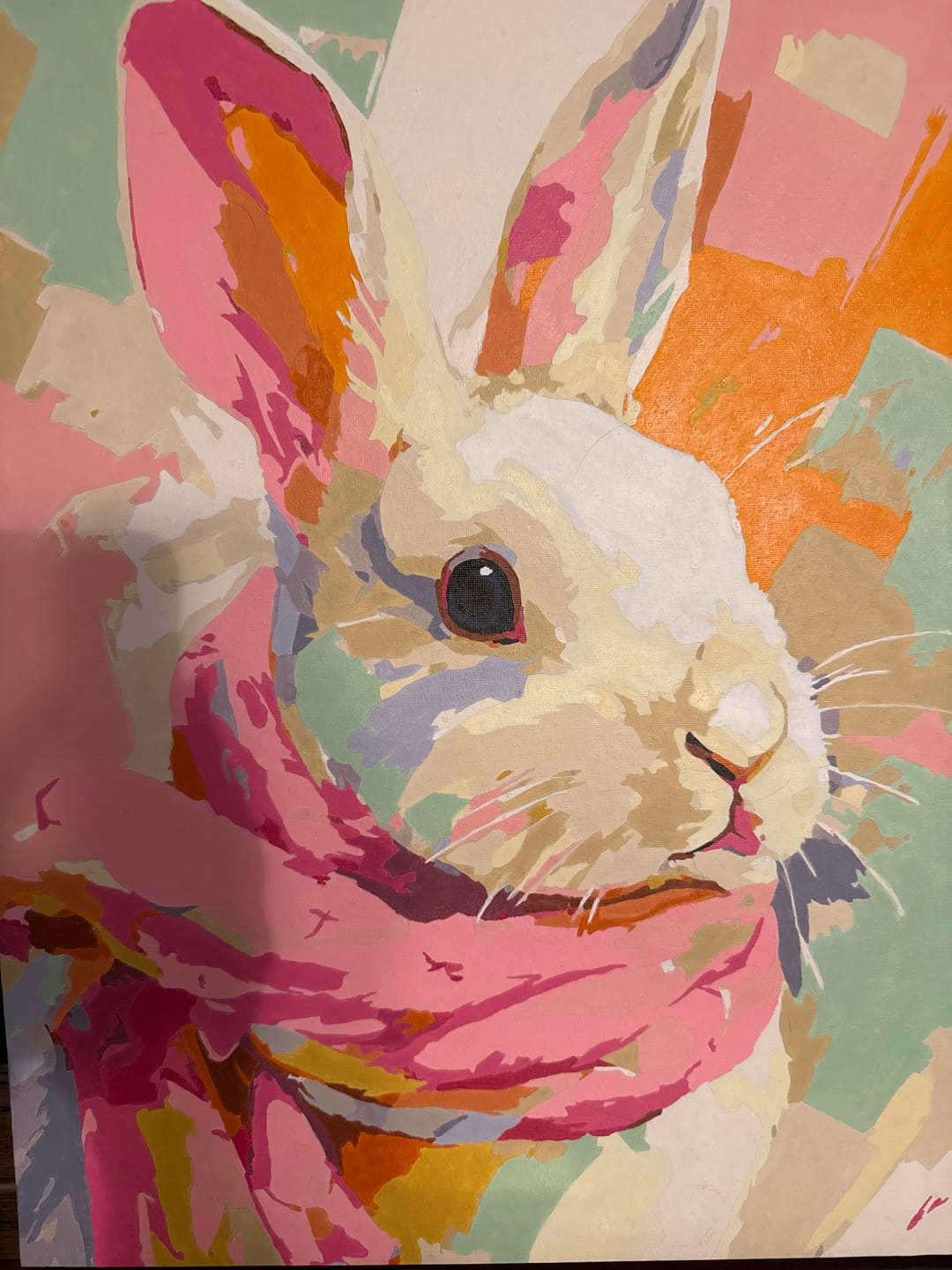 Customer photo review of Pastel bunny | Paint by Number