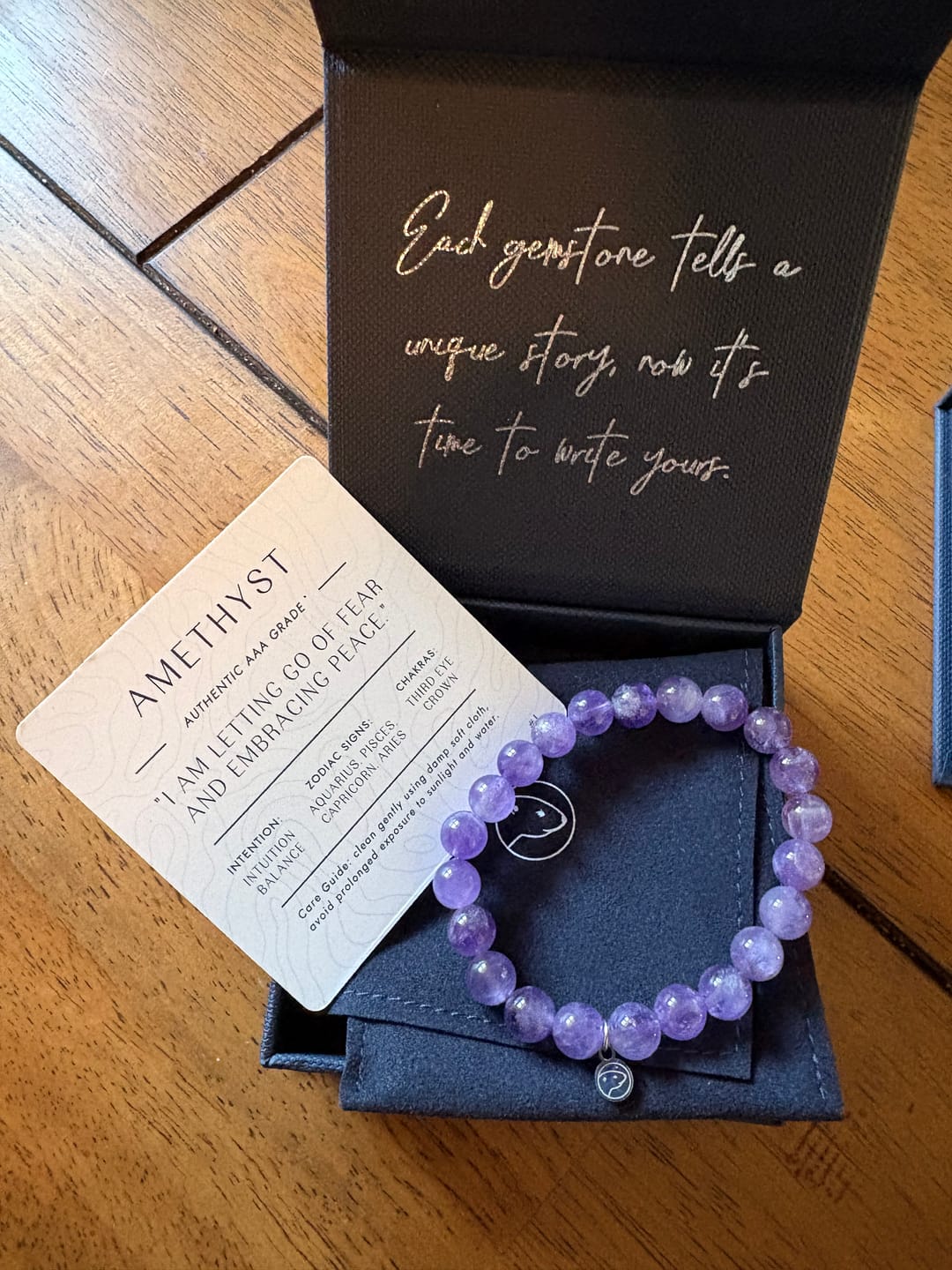 Customer photo review of Amethyst Bracelet