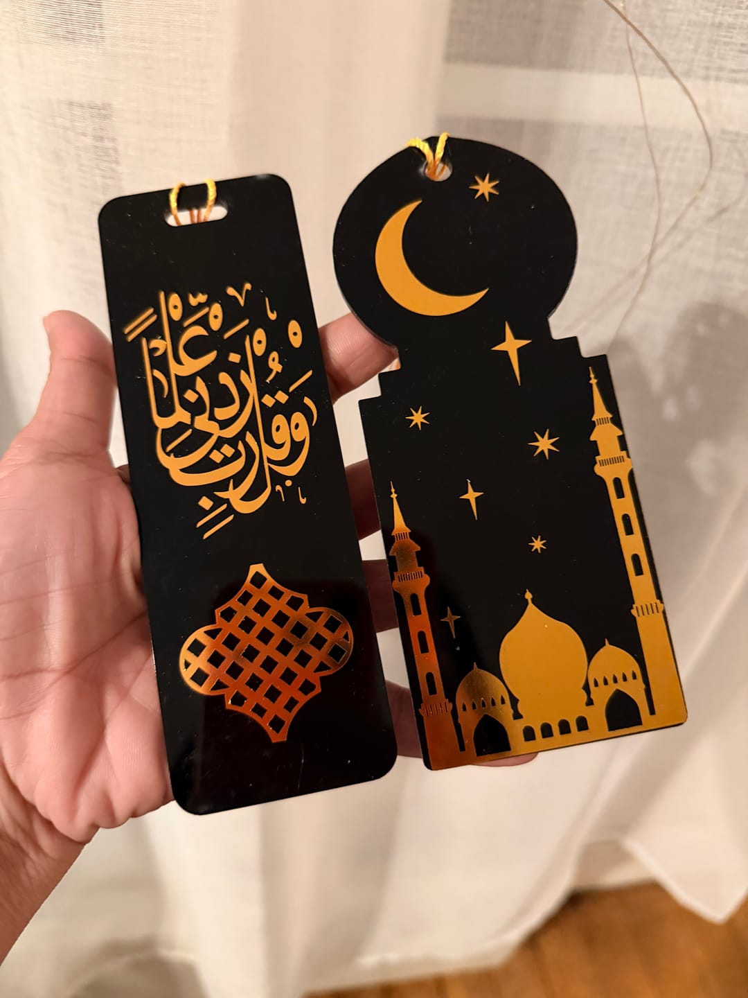 Customer photo review of Acrylic Islamic Bookmark Pack of 2