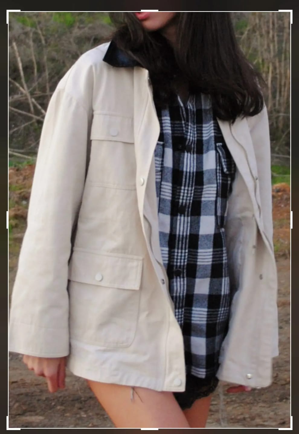 Customer photo review of Isadora Drawstring Oversized Jacket