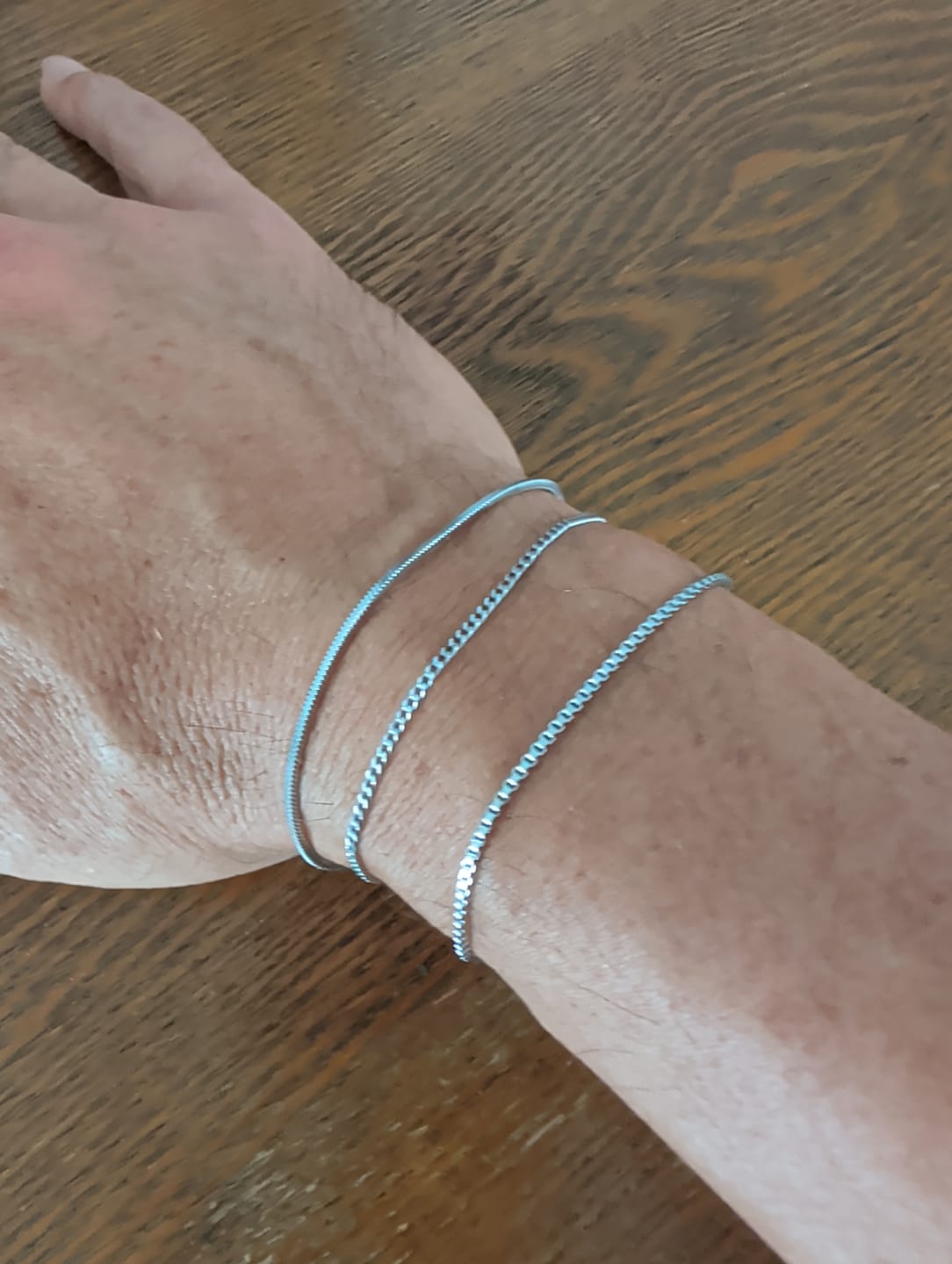 Customer photo review of Minimal Bracelet Stack