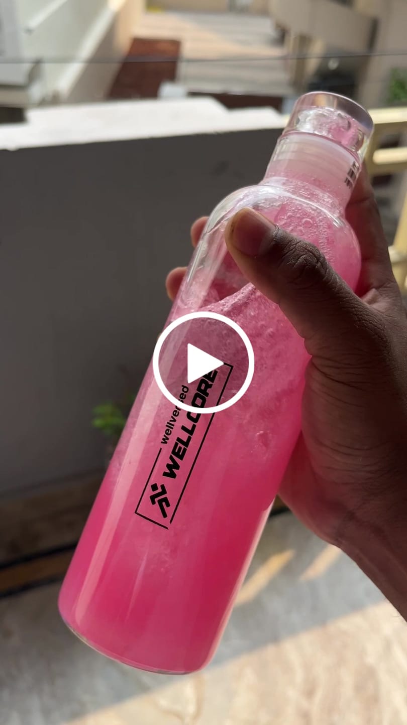Customer video review of Wellcore - Micronised Creatine Monohydrate (83 Servings, Fruit Fusion) + Premium Glass Bottle