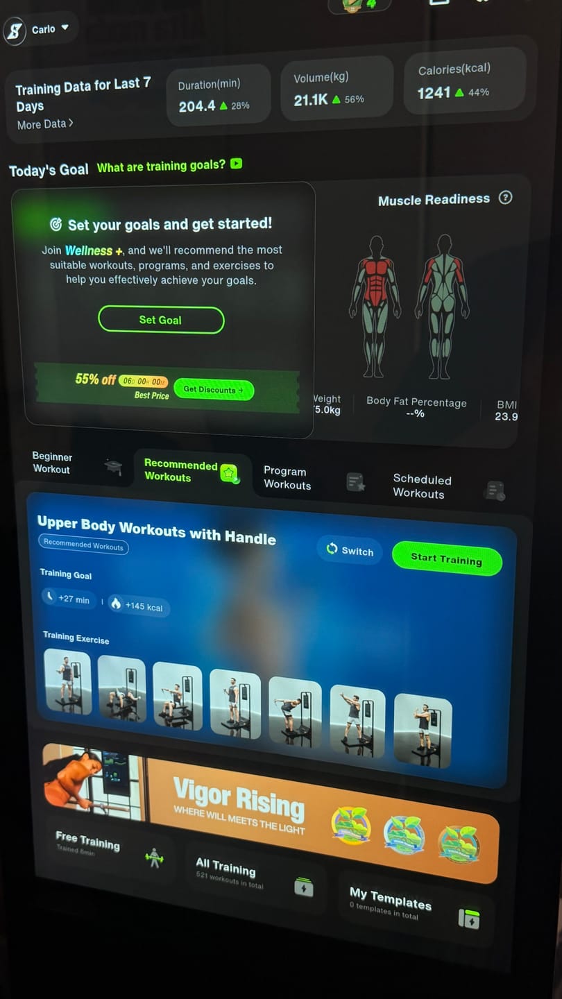 Customer photo review of Speediance Gym Monster 2