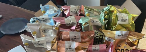 Kundenbewertung mit Foto zu Linsenchips Probierbox