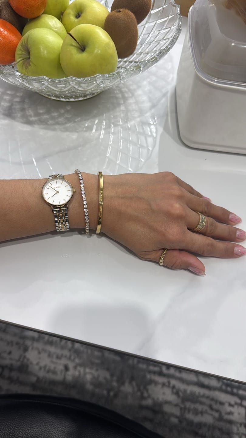 Customer photo review of Jade Silver Bracelet