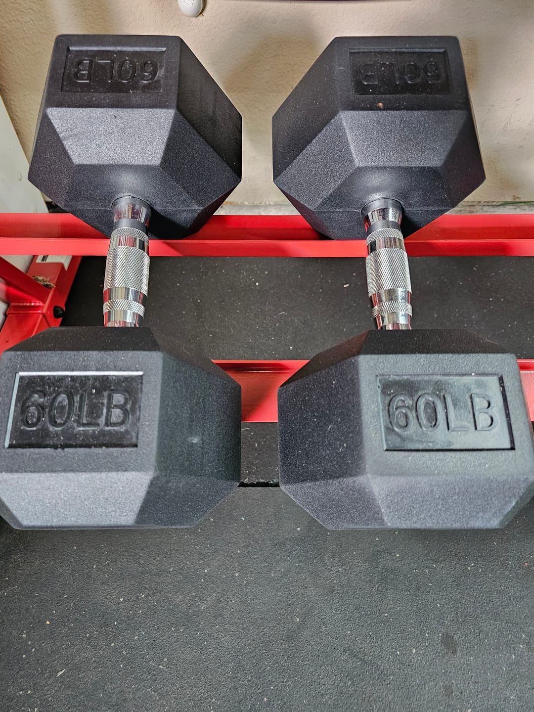 Customer photo review of RitFit Rubber Hex Dumbbells Pairs and Sets