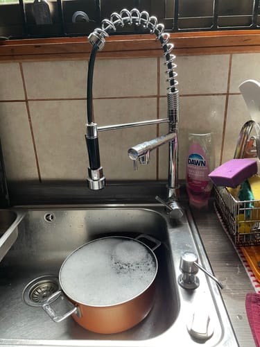 Customer photo review of Llave Monomando 2 en 1 Modelo PRESTIGE Plata