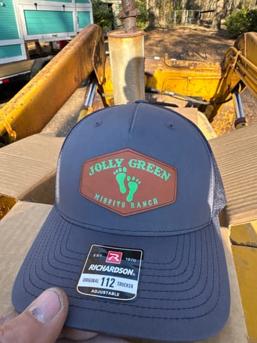 Customer photo review of Custom Five Panel Trucker Hat - Richardson 112FP