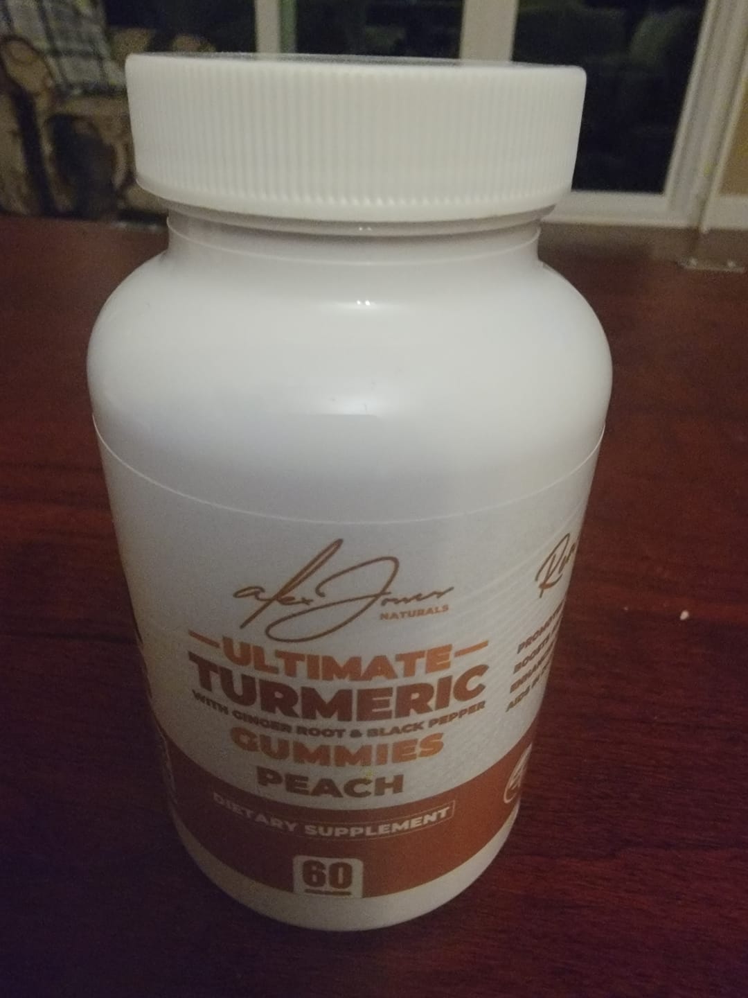 Customer photo review of Ultimate Turmeric Gummies With Ginger Root & Black Pepper (Peach Flavor) (60 Gummies) (60 Servings)