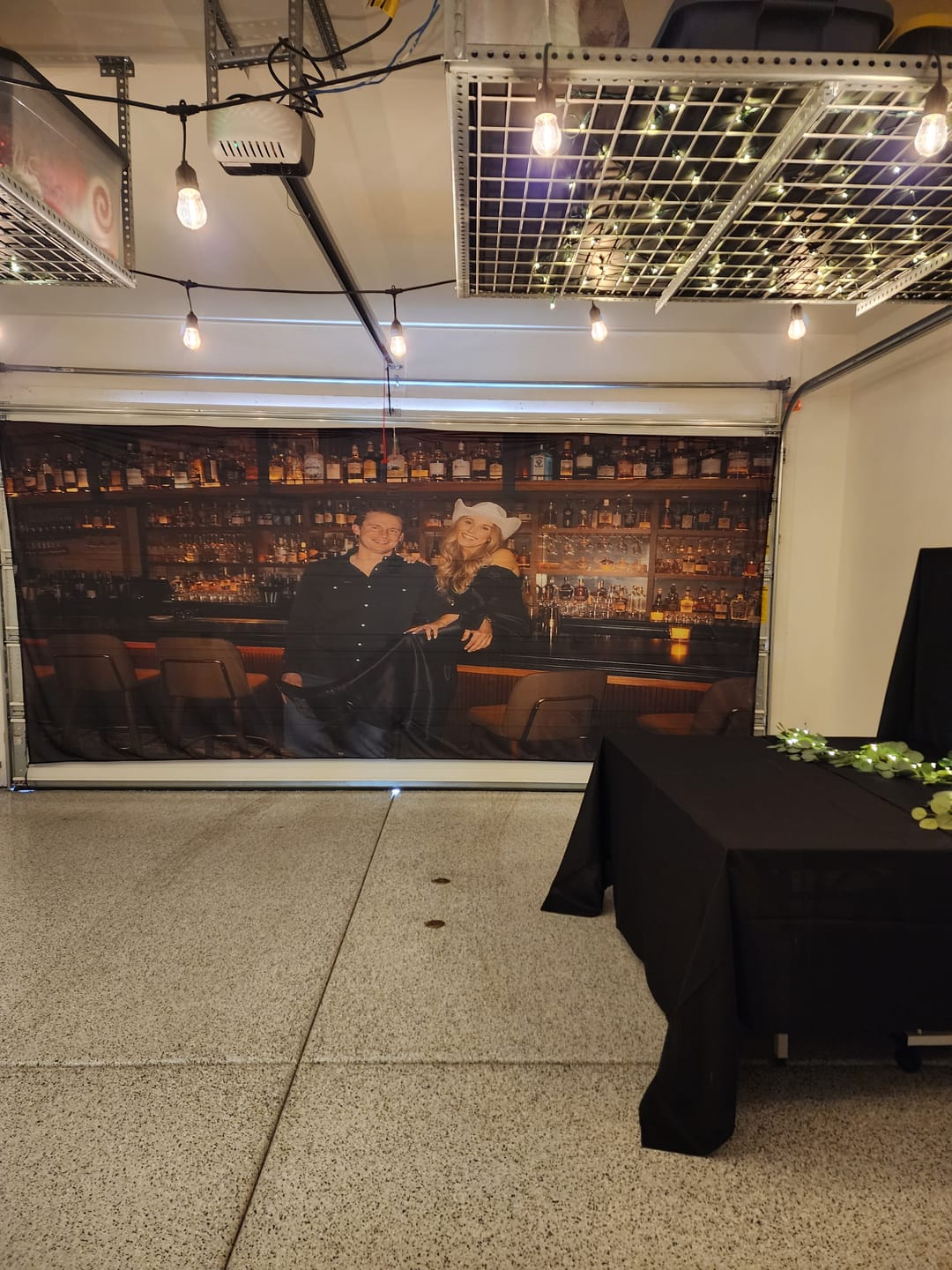 Customer photo review of Custom Interior Double Garage Door Cover