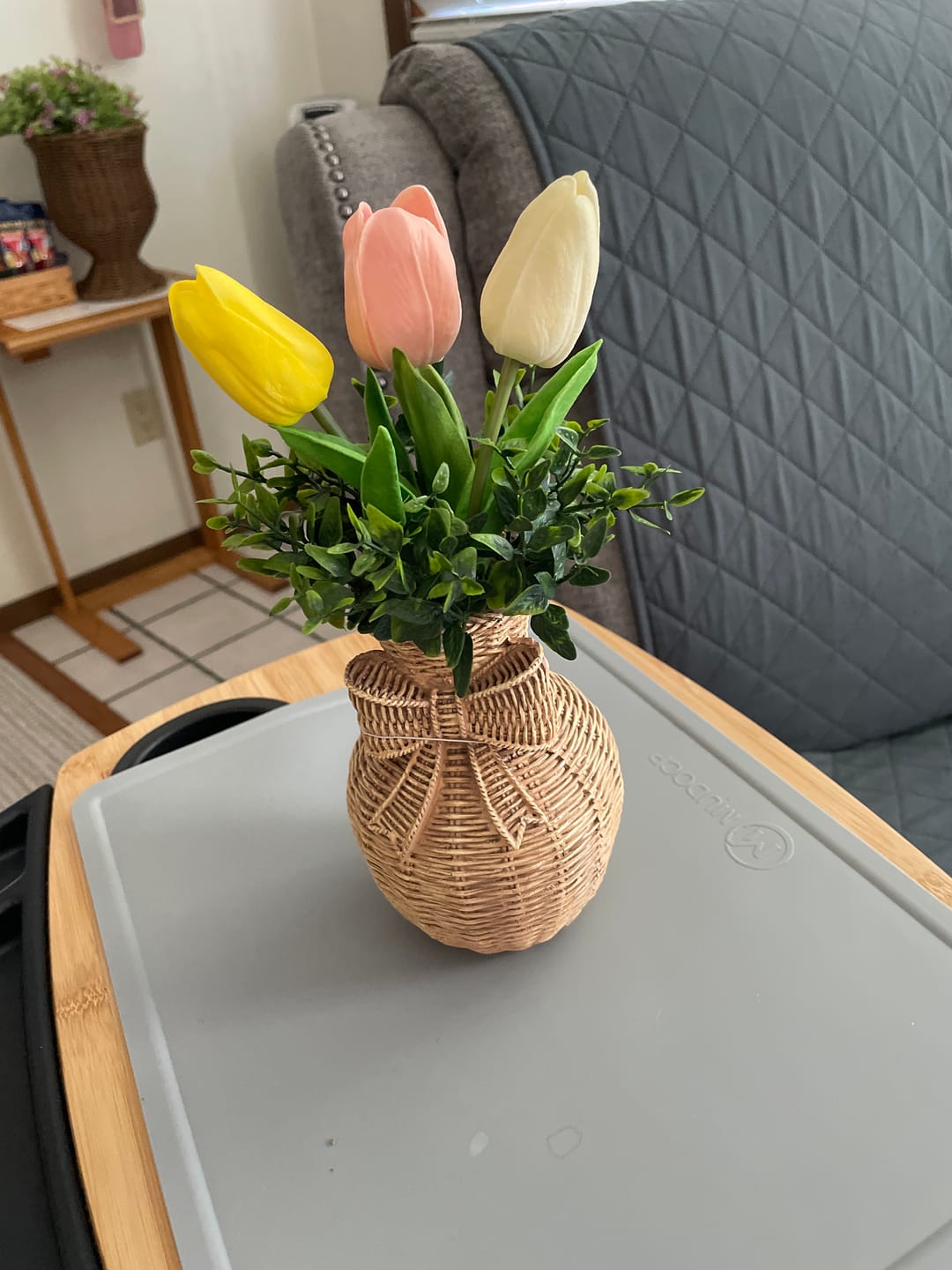 Customer photo review of Bow Weave Vase