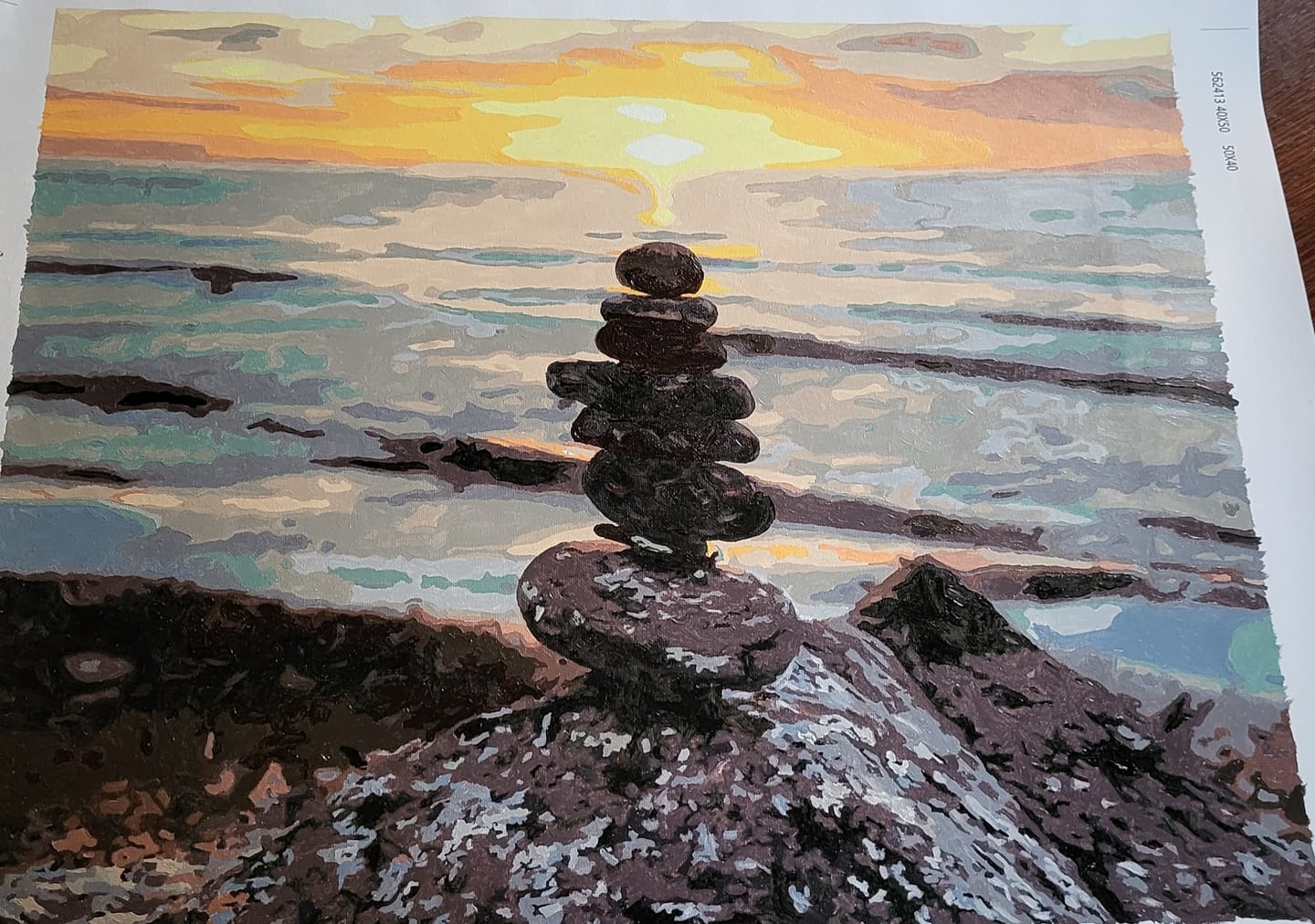 Customer photo review of Malen nach Zahlen - Ostsee - Steine