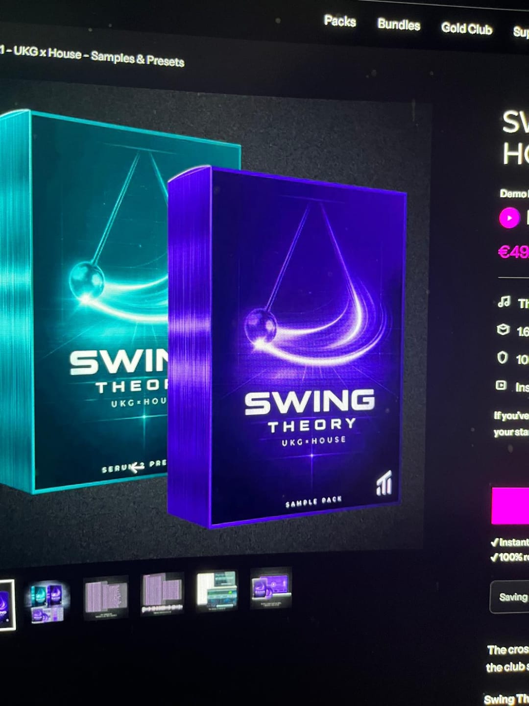 Customer photo review of Swing Theory Vol.1 - UKG x House - Samples & Presets