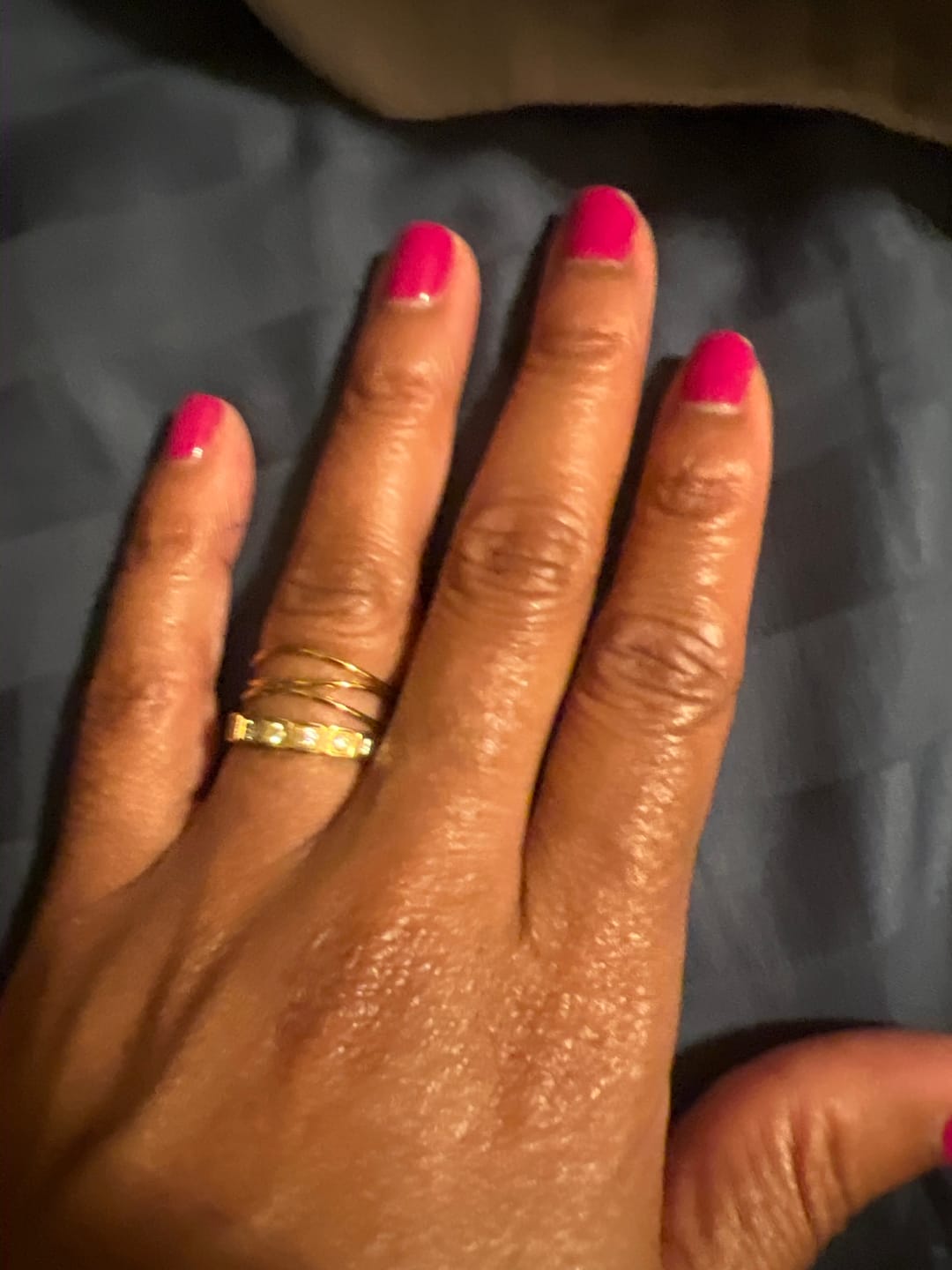 Customer photo review of Gold Infinity Loop Ring