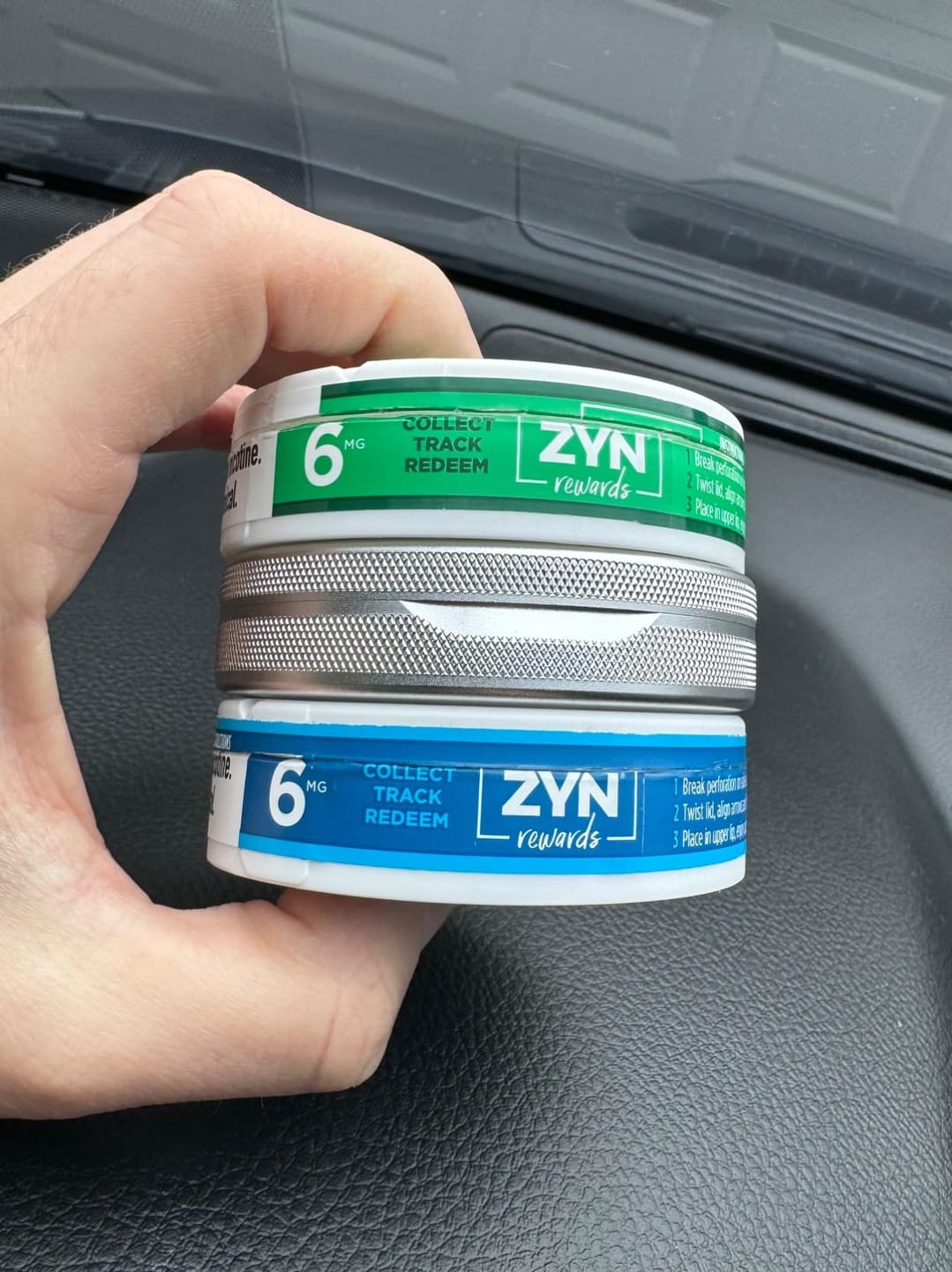 Customer photo review of The Gentlemen’s Can - Leather-Faced Insignia Edition