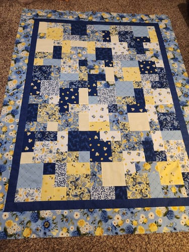 Customer photo review of True Fabrics - Sunshine Blooms - Fabric by the yard