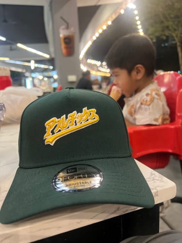 Customer photo review of 9FORTY A-Frame Oakland Athletics Hyperfly x MLB Dark Green Snapback