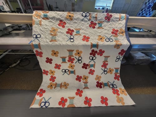 Customer photo review of Strawberry Fields Sew-Ready Precut Quilt Kit