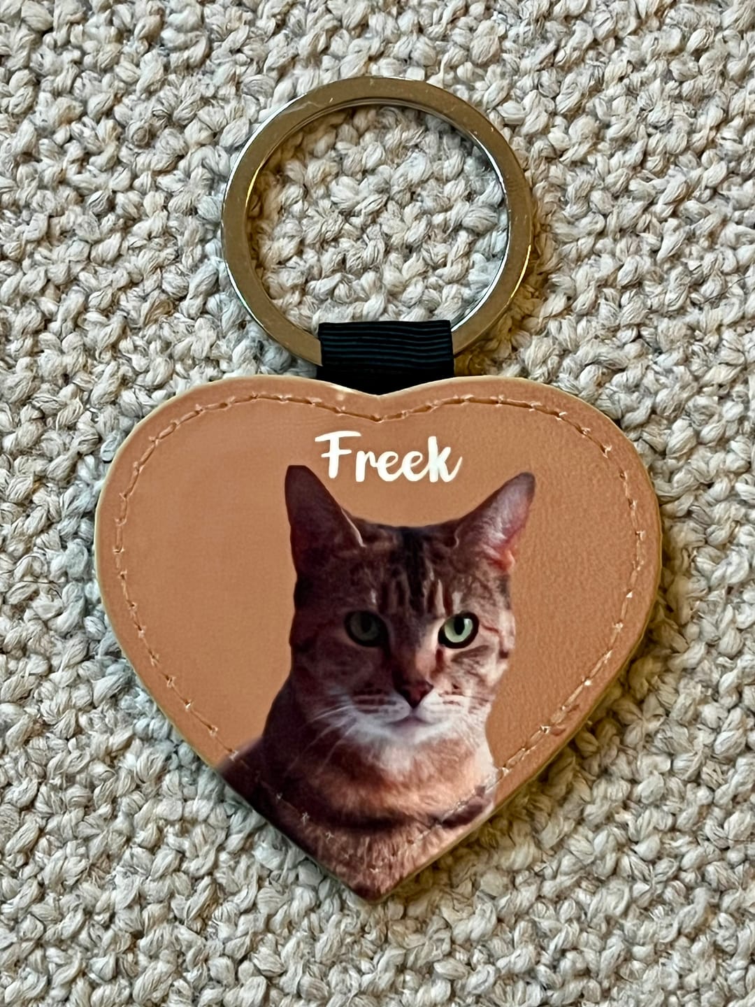 Customer photo review of Huisdier portret - Gepersonalliseerde sleutelhanger